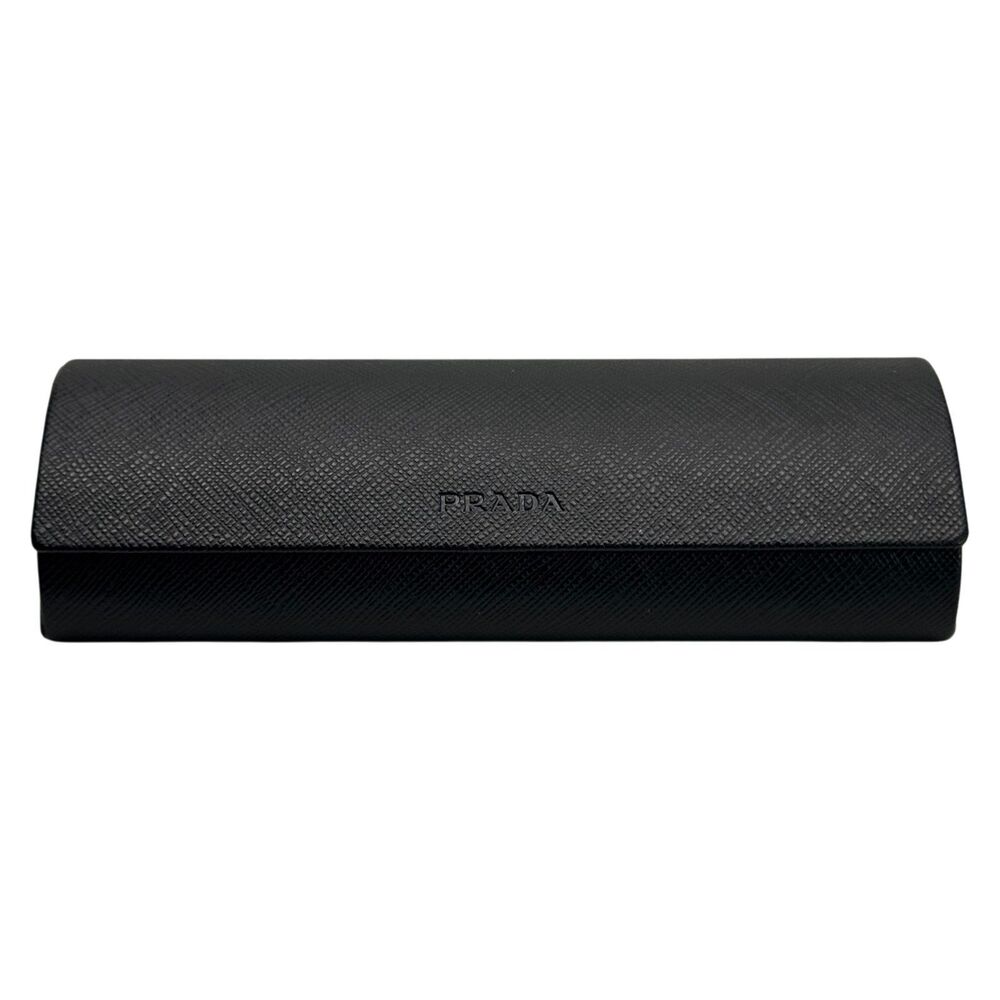 Prada Black Textured Eyeglasses Sunglasses Hard Case Clamshell Authentic